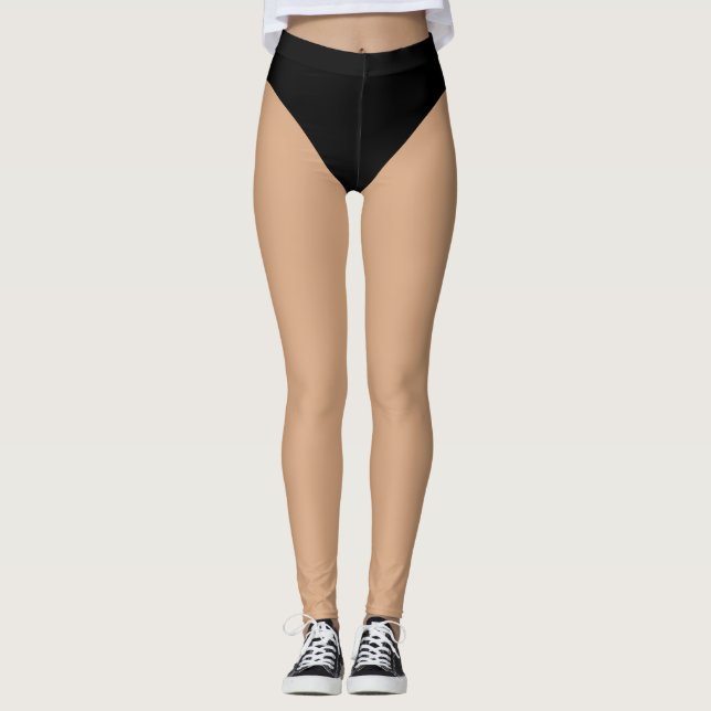 Leggings Bikini noir (Devant)