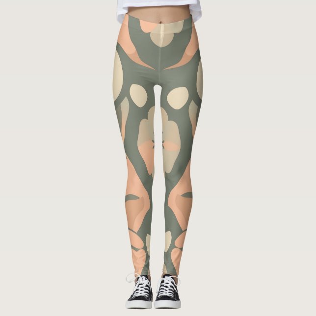 Leggings Bio Artistique - Conception Soft sans cou (Devant)