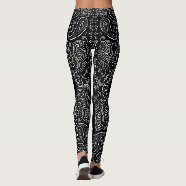 Leggings Black Bandana Boho (Dos)