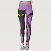 BLACK CAT & PINK YOGA PANTS