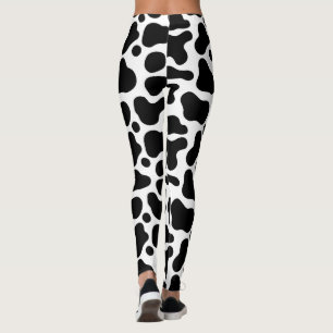 Leggings black cow riddle