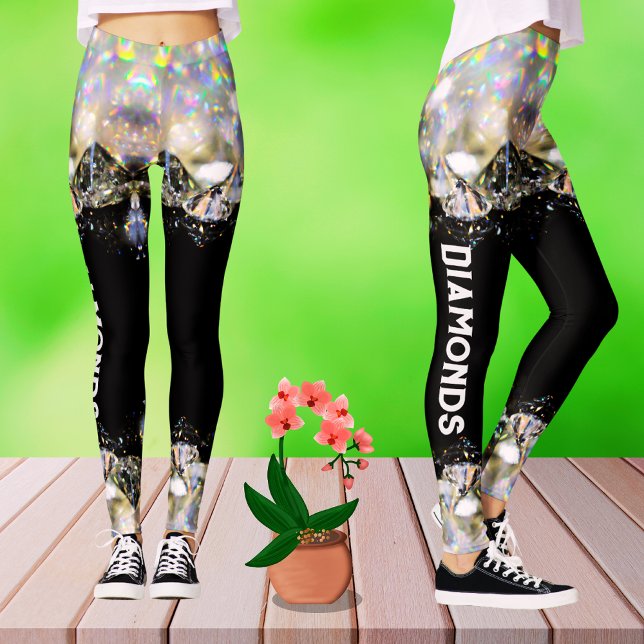 Leggings Black Diamond Moderne Mode tendance Modèle Sport (Créateur téléchargé)
