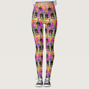Leggings Black et Tan Dachshund