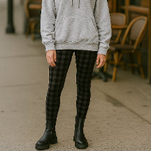 Black Grey Buffalo Plaid Mode