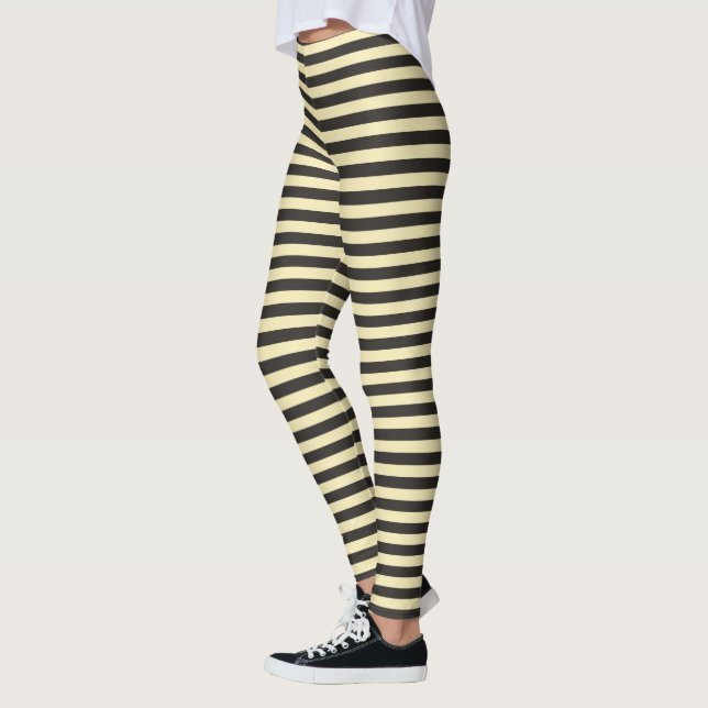 Leggings Black Yellow Stripes (Gauche)