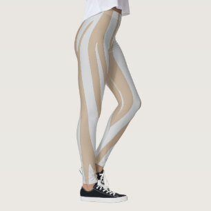Leggings blanc beige