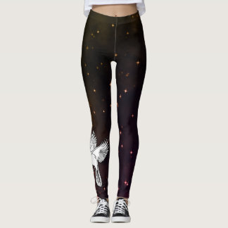 Leggings BLANC DOVE DANS UN CIEL DE NUIT