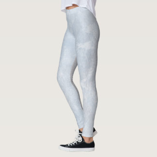Leggings blancs givrés