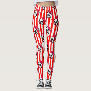 Leggings Blancs rouges mignons