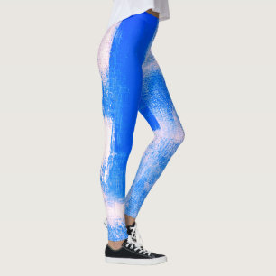 Leggings Bleu Abstrait