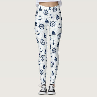 Leggings Bleu Ancre nautique