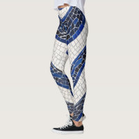 Bleu blanc Vague Motif 04