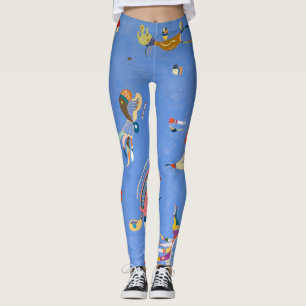 Leggings Bleu ciel   Formes biomorphes   Kandinsky  