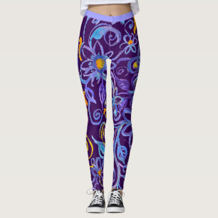 Leggings Bleu de Bohême