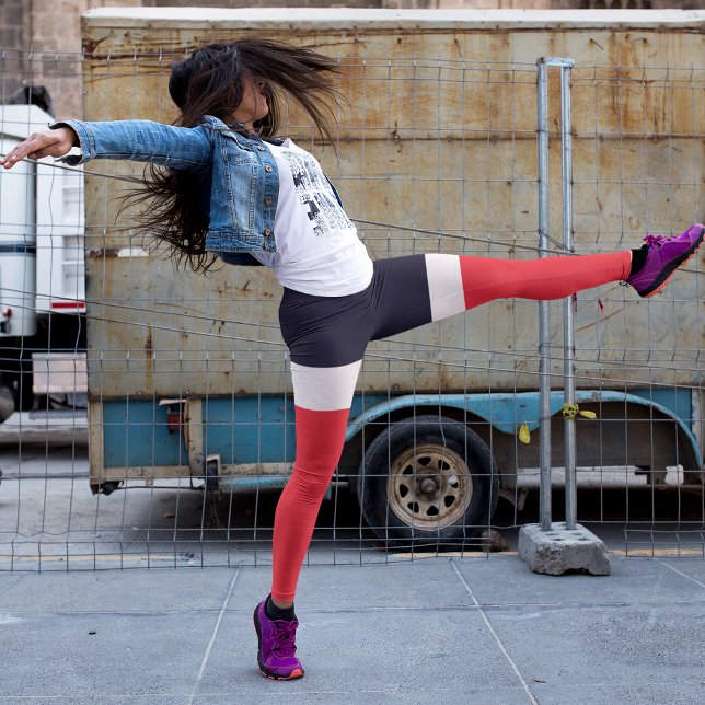 Leggings Bleu de la Marine avec pattes rouges (Créateur téléchargé)