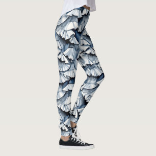 Leggings Bleu Denim Doux Fruites en aquarelle