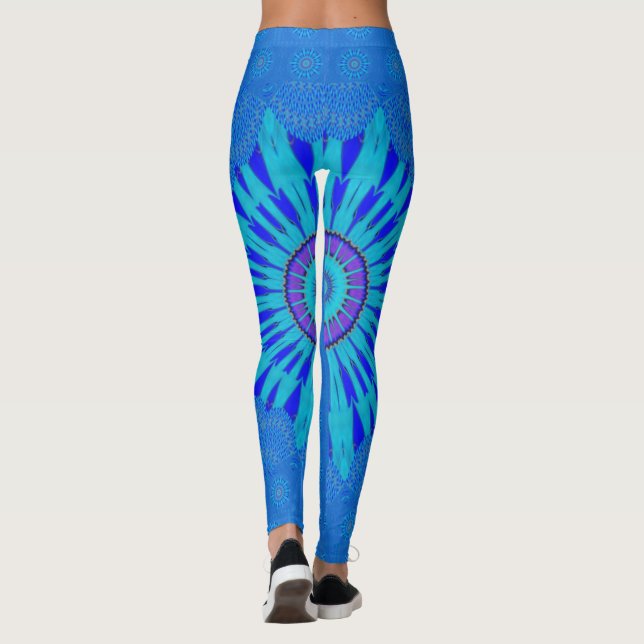 Leggings Bleu étonnant extraordinaire week-end féminin (Dos)