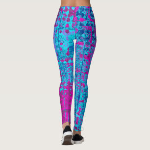 Leggings Bleu framboise