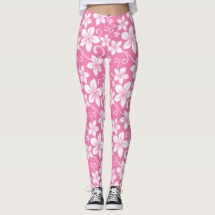 LEGGINGS BLEU HAWAII (ROSE)