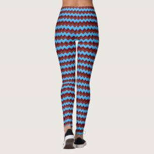 Leggings Bleu Moderne Classique Et Noir