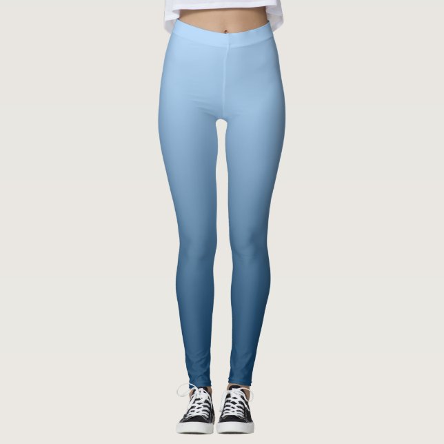 Leggings Bleu neutre et bleu clair (Devant)