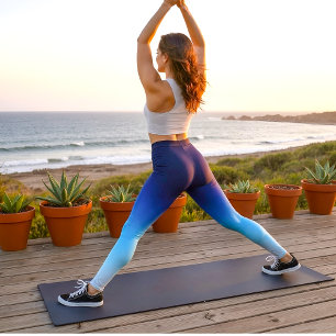 Leggings Bleu Ombre