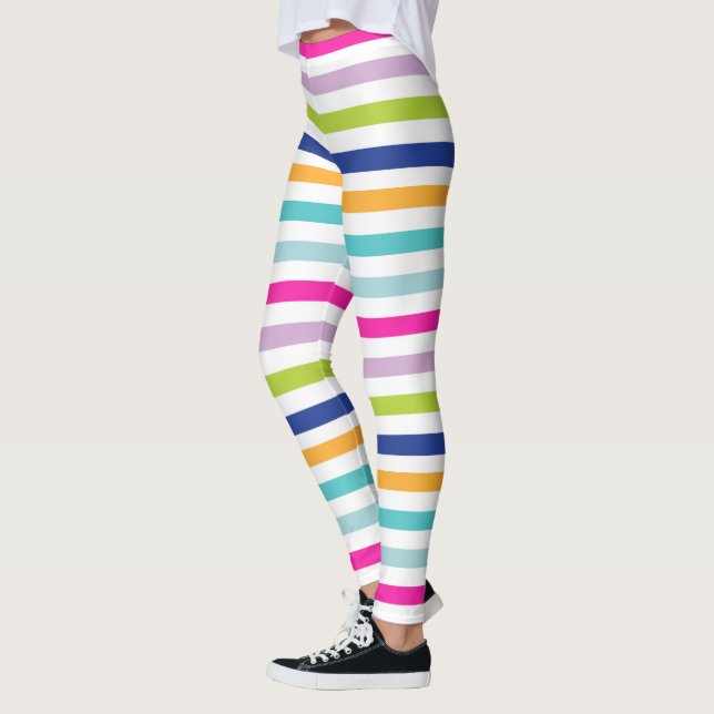 Leggings Bleu, Orange, Rose, Vert, Turquoise (Gauche)