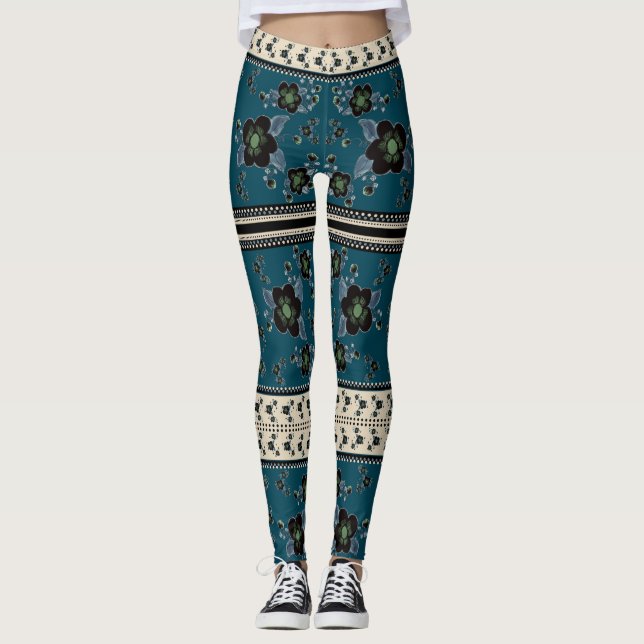 Leggings Bleu profond (Devant)