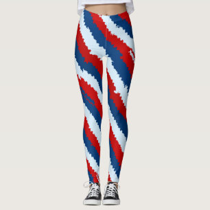 Leggings Bleu rouge