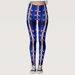 Leggings Bleu Royal urbain industriel Conception abstraite