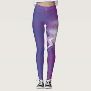 Leggings Bleu violet blanc