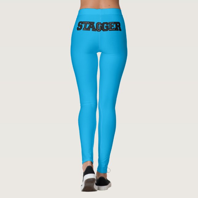 Leggings bleus pour femmes (Dos)