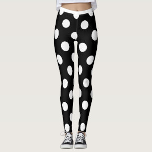 Leggings Blk Polka