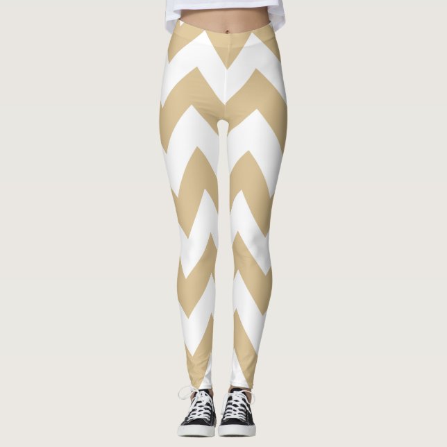 Leggings Blonde Neutral Chevrons (Devant)