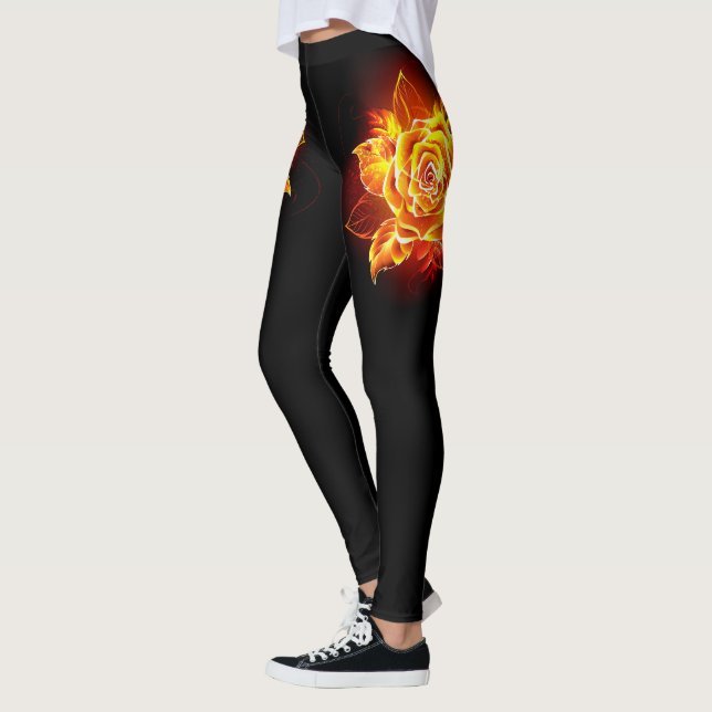 Leggings Blooming Fire Rose (Gauche)