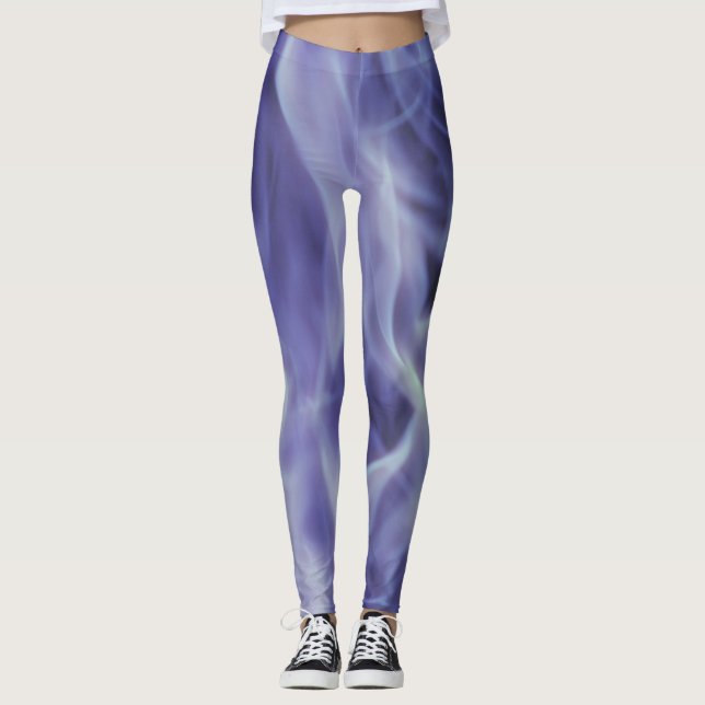 Leggings Blue Black Smoky Art (Devant)