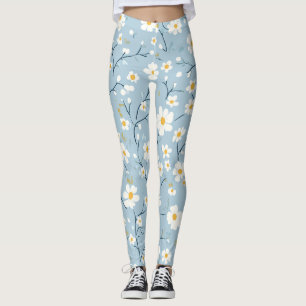 Leggings Blue Blossom Breeze Daisy