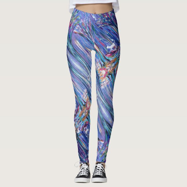 Leggings blue crystal (Front)