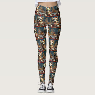 Leggings Blue Heeler Dog Roller Dessous de verre Noël