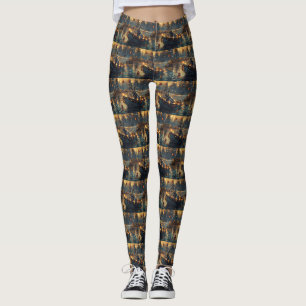 Leggings Blue Heeler Noël Festive Voyage