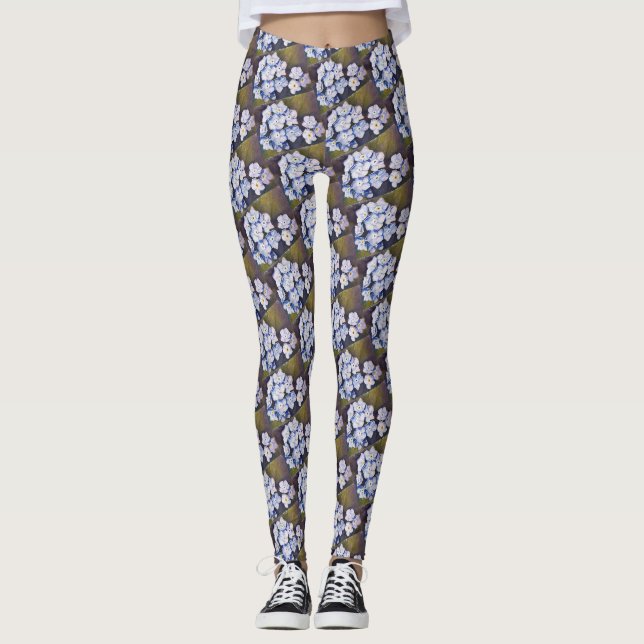 LEGGINGS BLUE OUBLIEZ-MOI NOTES FLORALES (Devant)