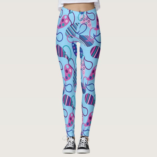 Leggings Blue Paisley (Devant)