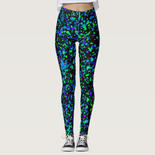 Leggings Blue Splatter - Leggins
