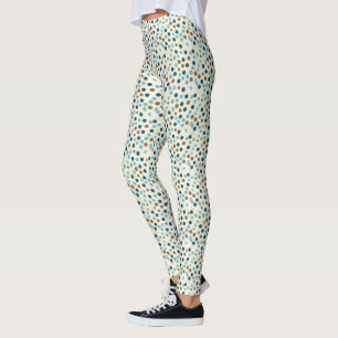 Leggings Boho Abstrait Polka Dot Motif