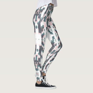 Leggings Boho Chic Eclectique Papillon Abstrait Ikat