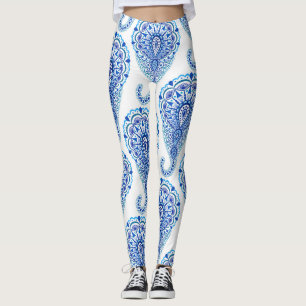 Leggings Boho Chic Paisley sans fil Oriental