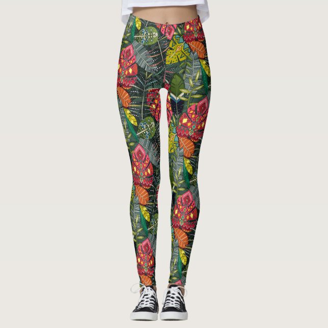 Leggings boho hojas (Devant)