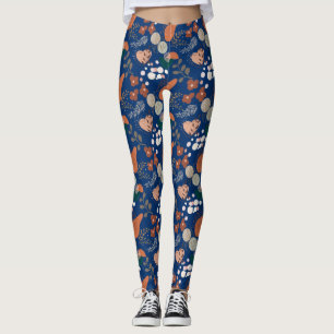 Leggings BOHO Motif esthétique A10 D Bleu BG