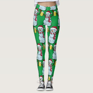Leggings Boire de la bière Snowman Thunder_Cove