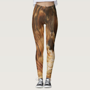Leggings bois-motif-texture-nature-légumineuses